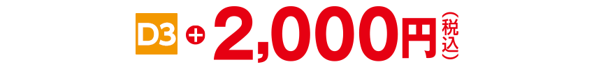 2,000円（税込）